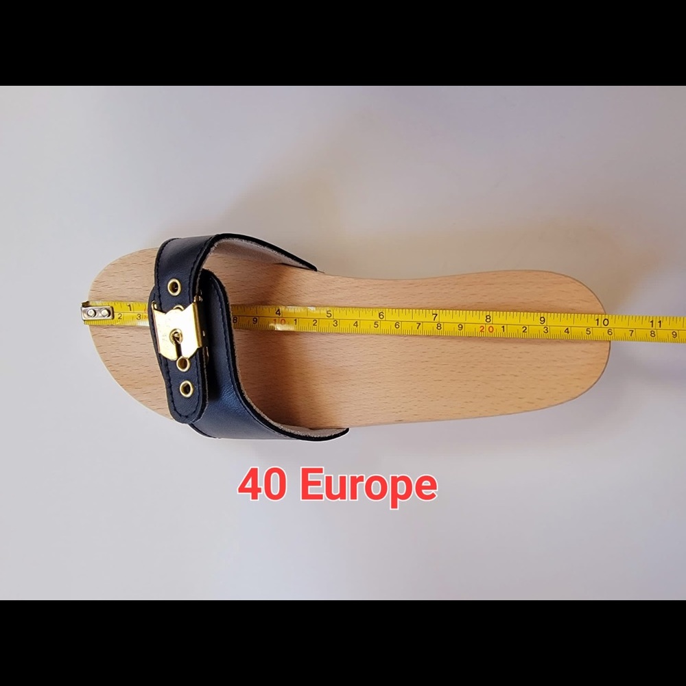 Dr Scholls style wooden clogs - Picture 13 of 16
